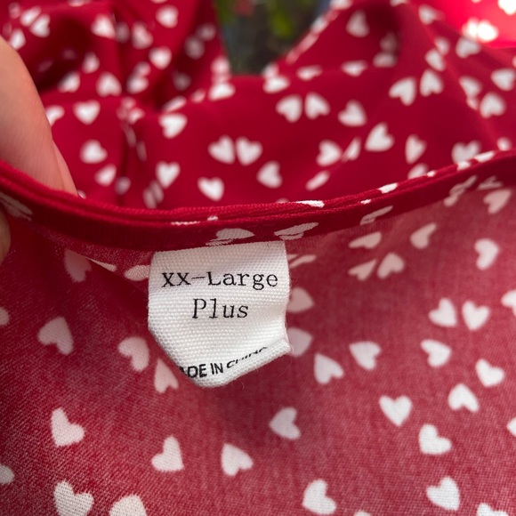NWOT - Red Dress with White Hearts - Picture 5 of 8